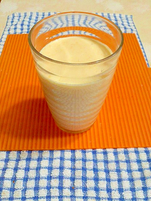 パパイヤとバナナのヨーグルト牛乳♪