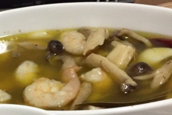 海老ときのこのアヒージョ