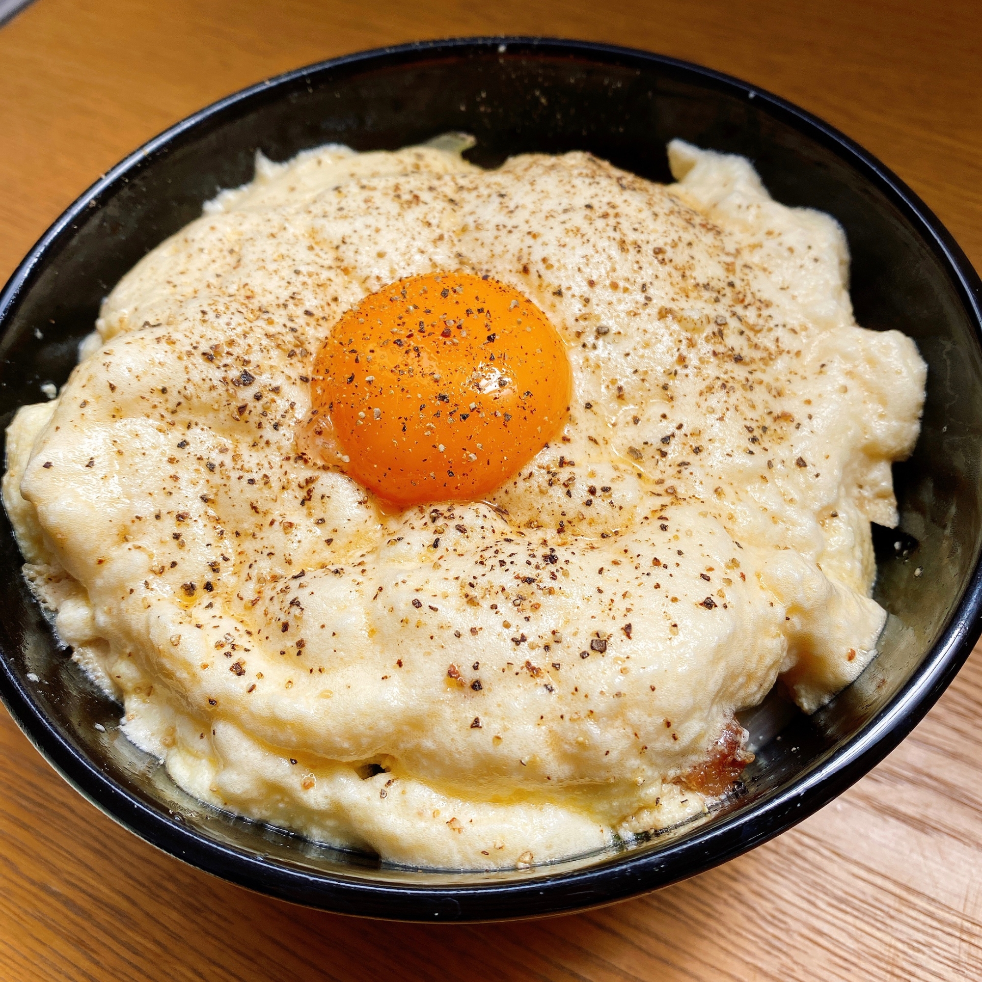 フワフワ♪鴨肉と青ネギのスフレ他人丼