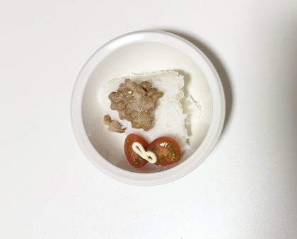 納豆トマトご飯