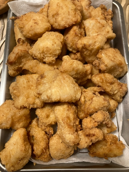 砂肝の唐揚げ　すなぎものからあげ　ぎんかわ付き