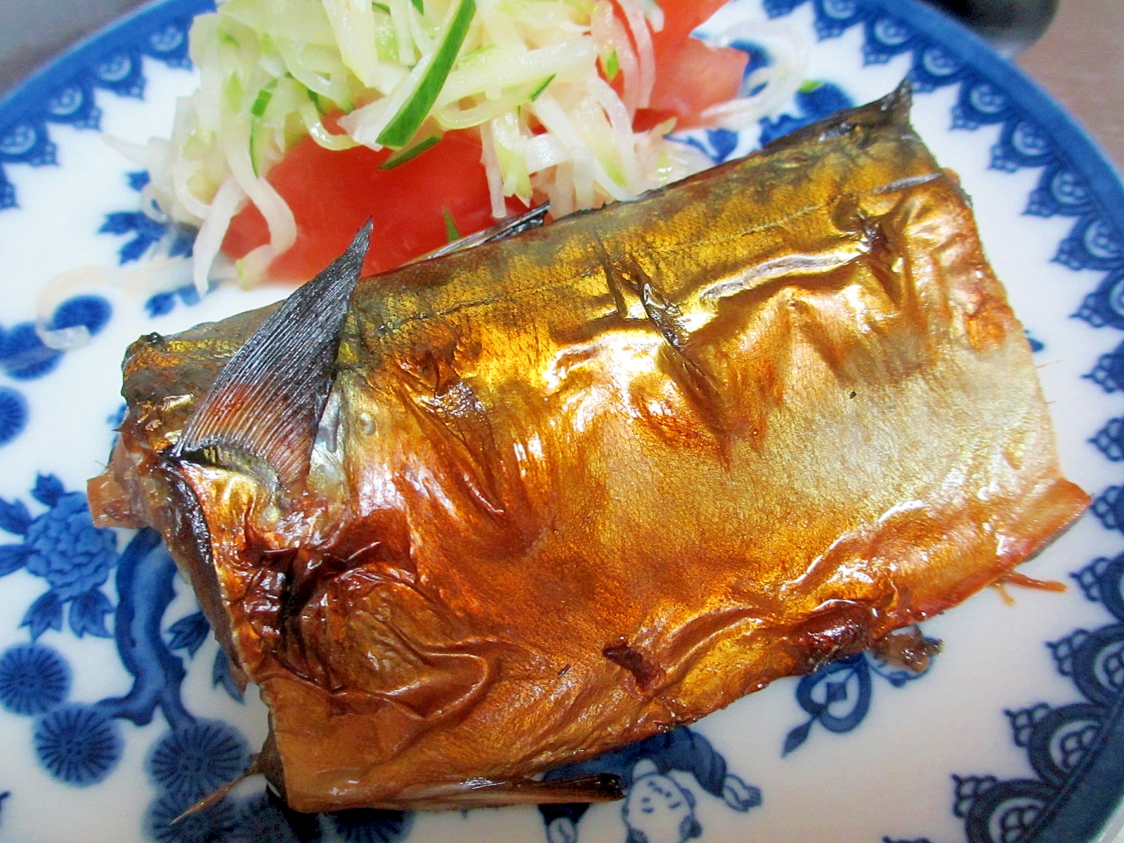 サバの醤油漬け焼き