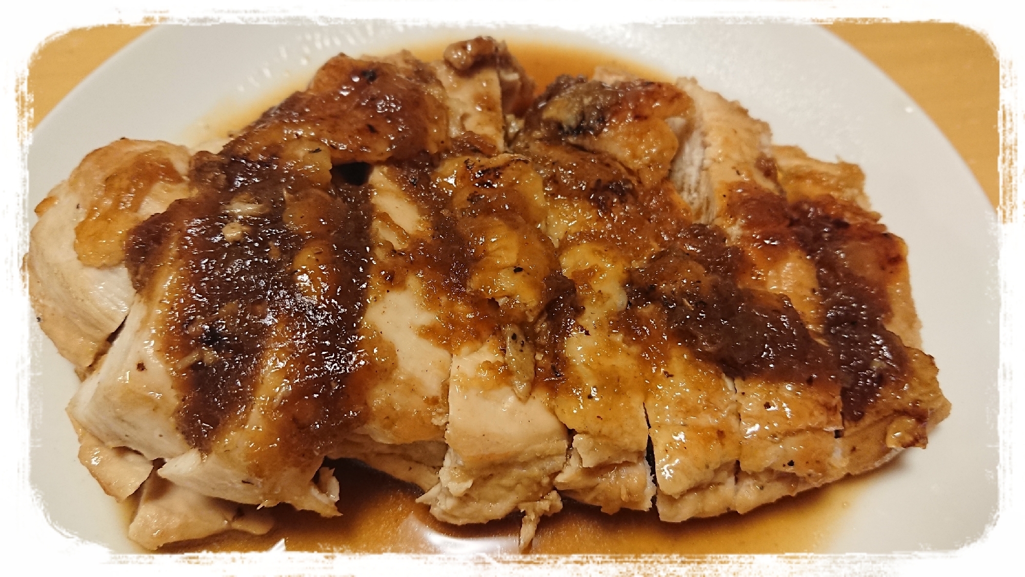 鶏むね肉のチキンステーキ☆オニオンソース
