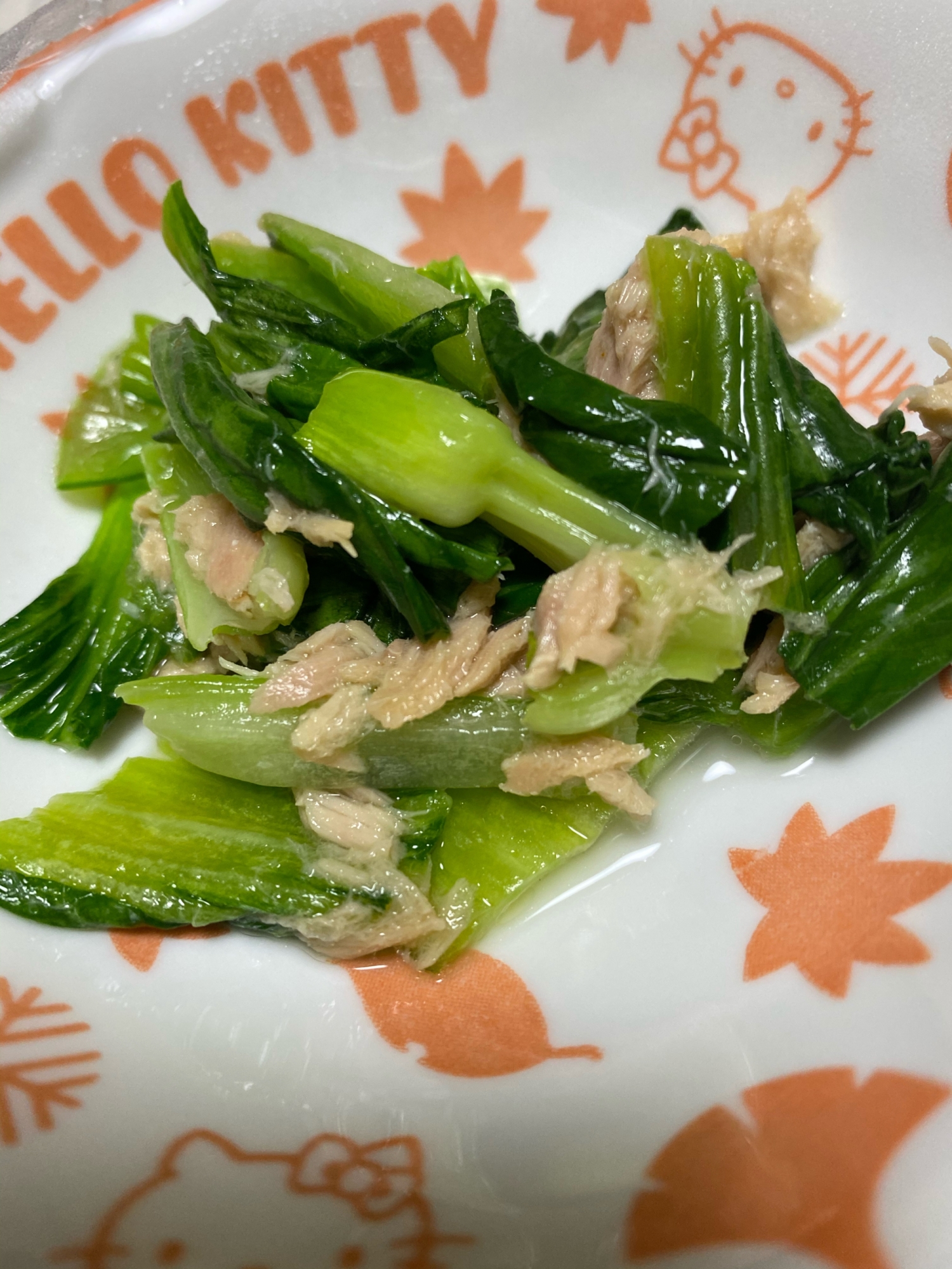 チンゲンサイのツナ和え