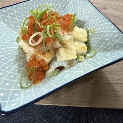 焼き餅といくらのおろし和え