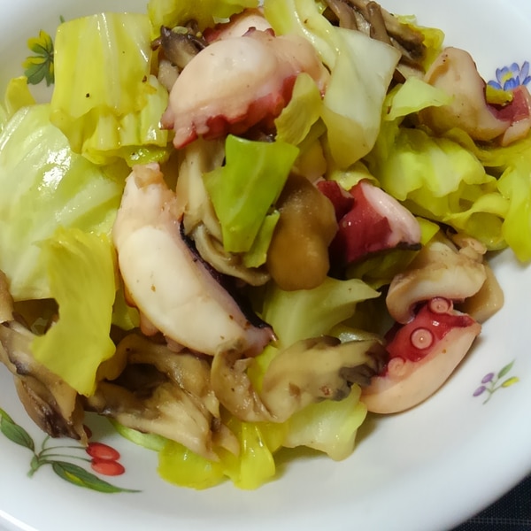 タコとキャベツのペペロン炒め レシピ 作り方 By 1つ 楽天レシピ タコとキャベツのペペロン炒め レシピ 作り方 By 1つ 楽天レシピ