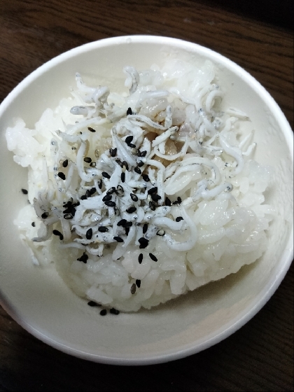 ランチにシラスご飯