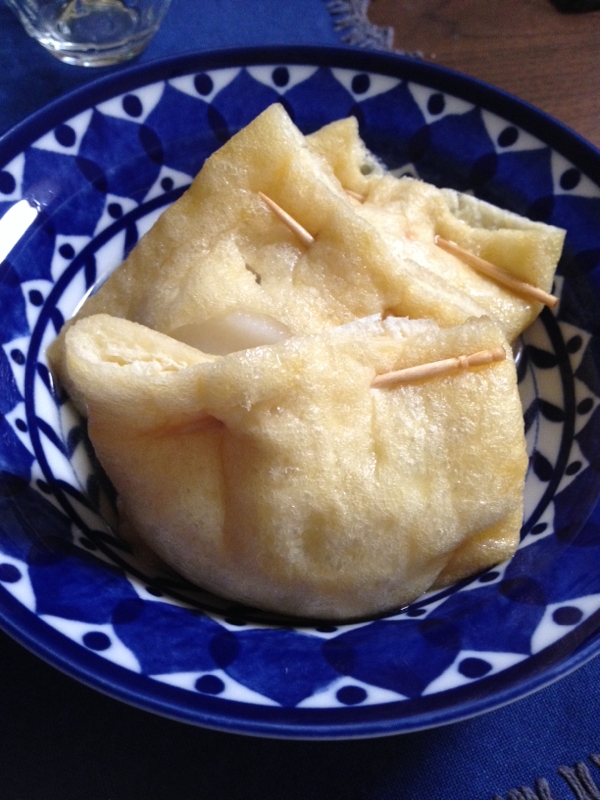 明太チーズの餅巾着