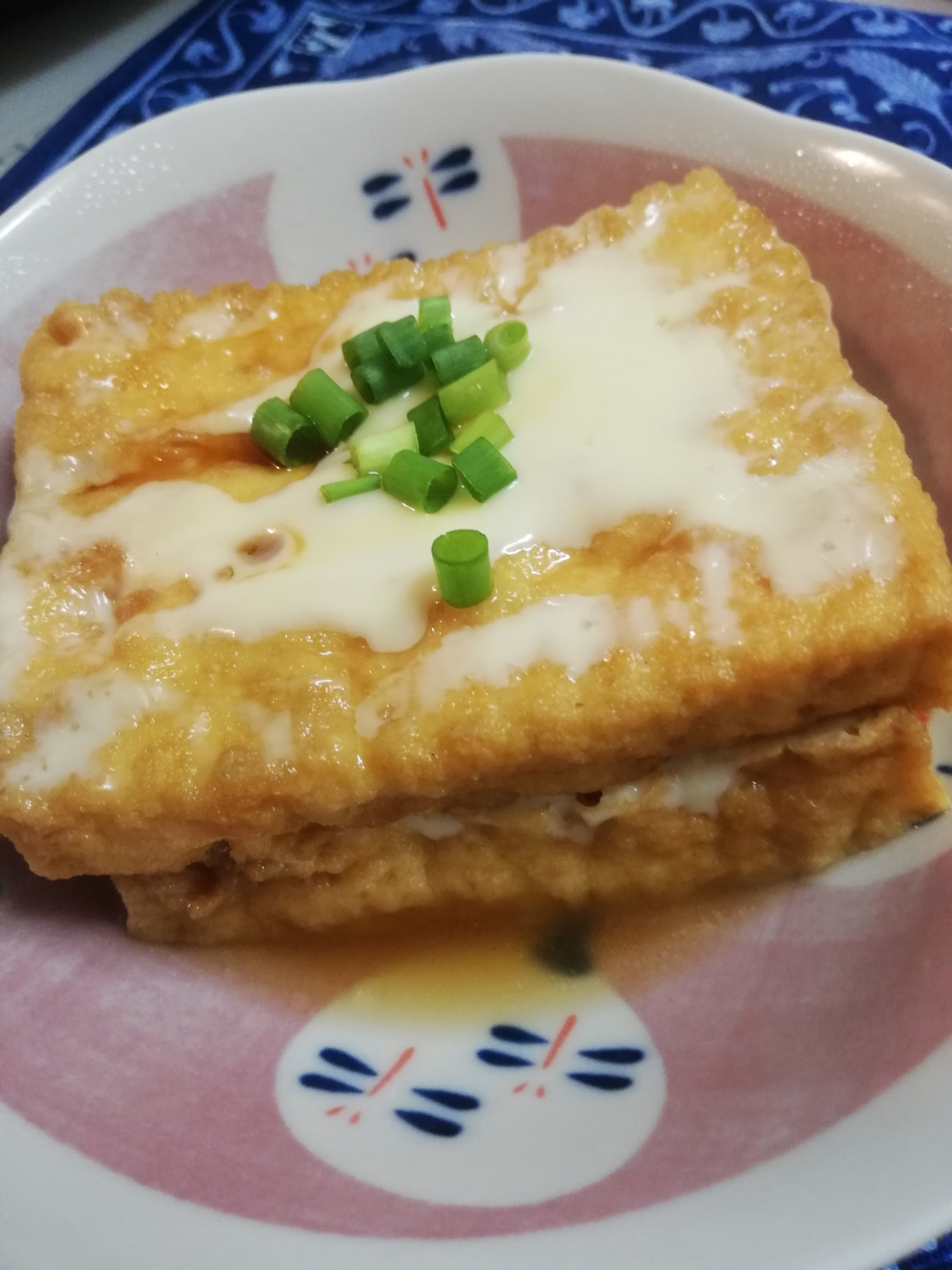 簡単♪レンジdeチーズin厚揚げ