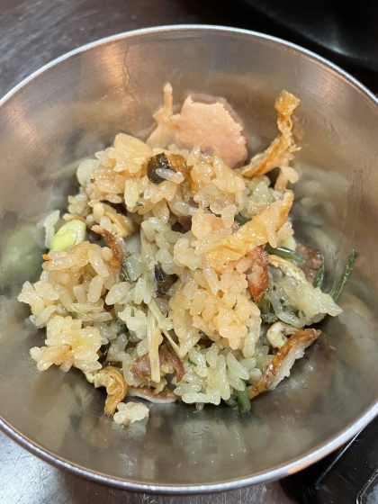 圧力鍋☆秋のおこわ