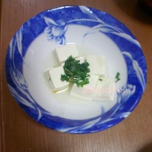 離乳食７ヶ月前半・豆腐にほうれん草のせ