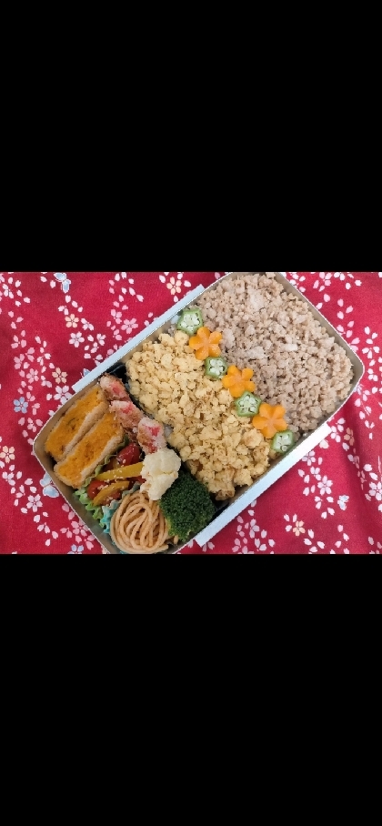 そぼろ弁当が好きなので作りました！