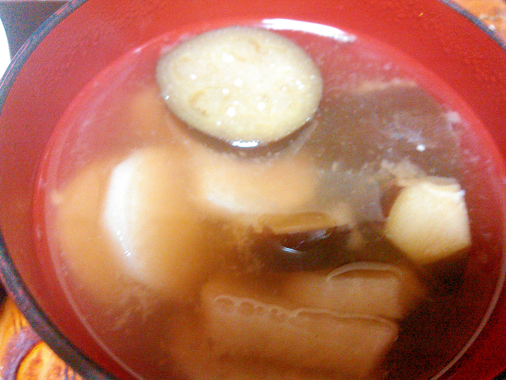 秋味★ナスと里芋の味噌汁