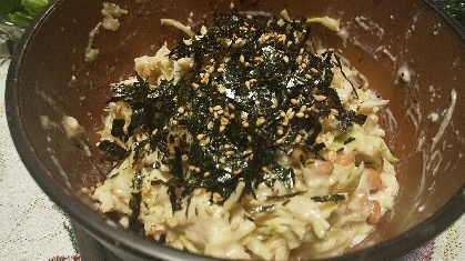 簡単☆キャベツと納豆と豆腐のねばとろサラダ♪