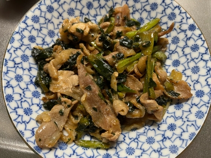 豚肉と小松菜のオイスター炒め♡