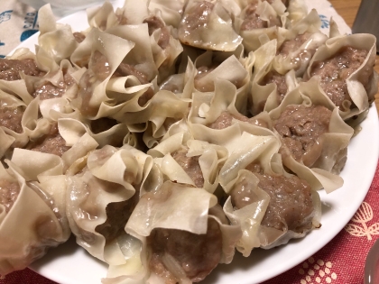 ありものの合挽き肉で作っちゃいましたが味付けが美味しかったです♪