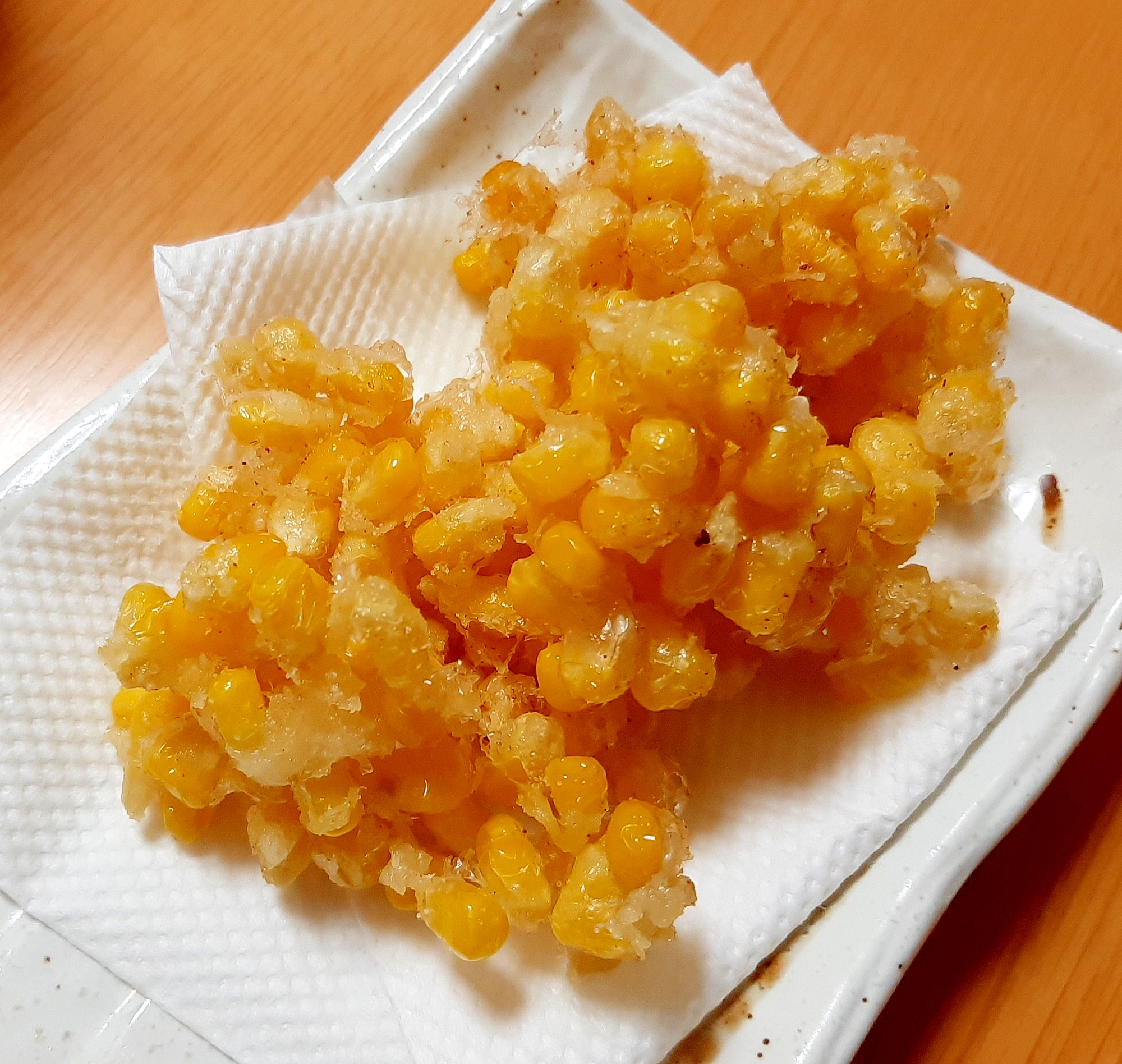 サクサクで甘~い!とうもろこしのかき揚げ