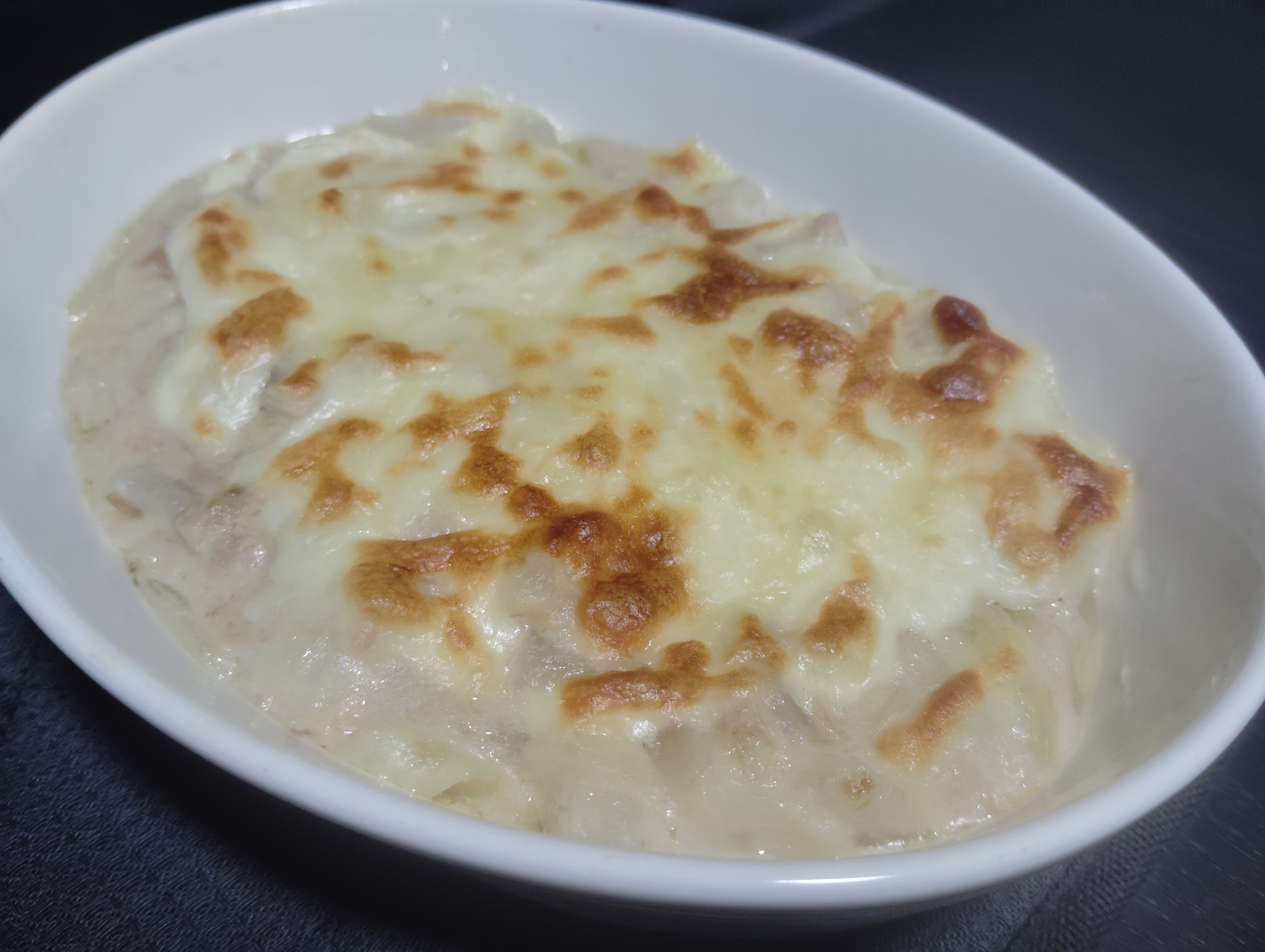 レンチンで簡単！玉ねぎとツナのグラタン