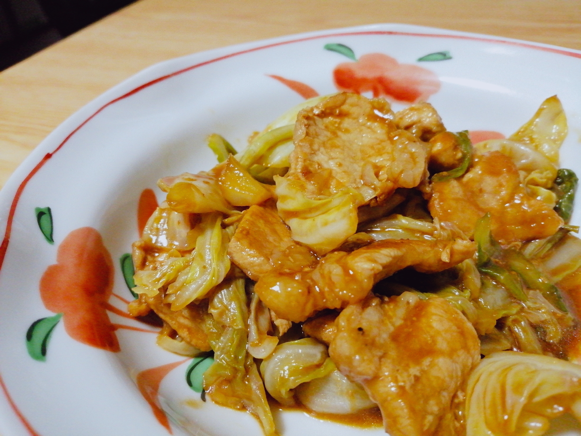 赤味噌で☆豚もも肉とキャベツの味噌炒め