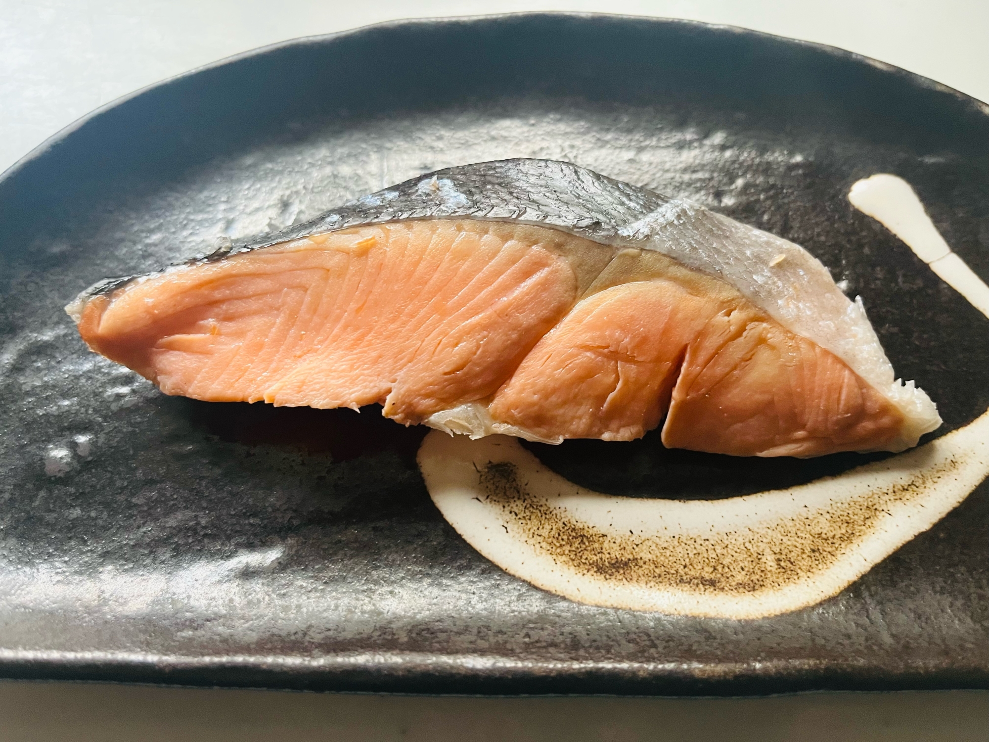 甘口塩鮭の湯煮