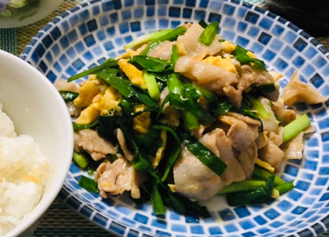 ご飯がすすむ!豚ニラたま♡