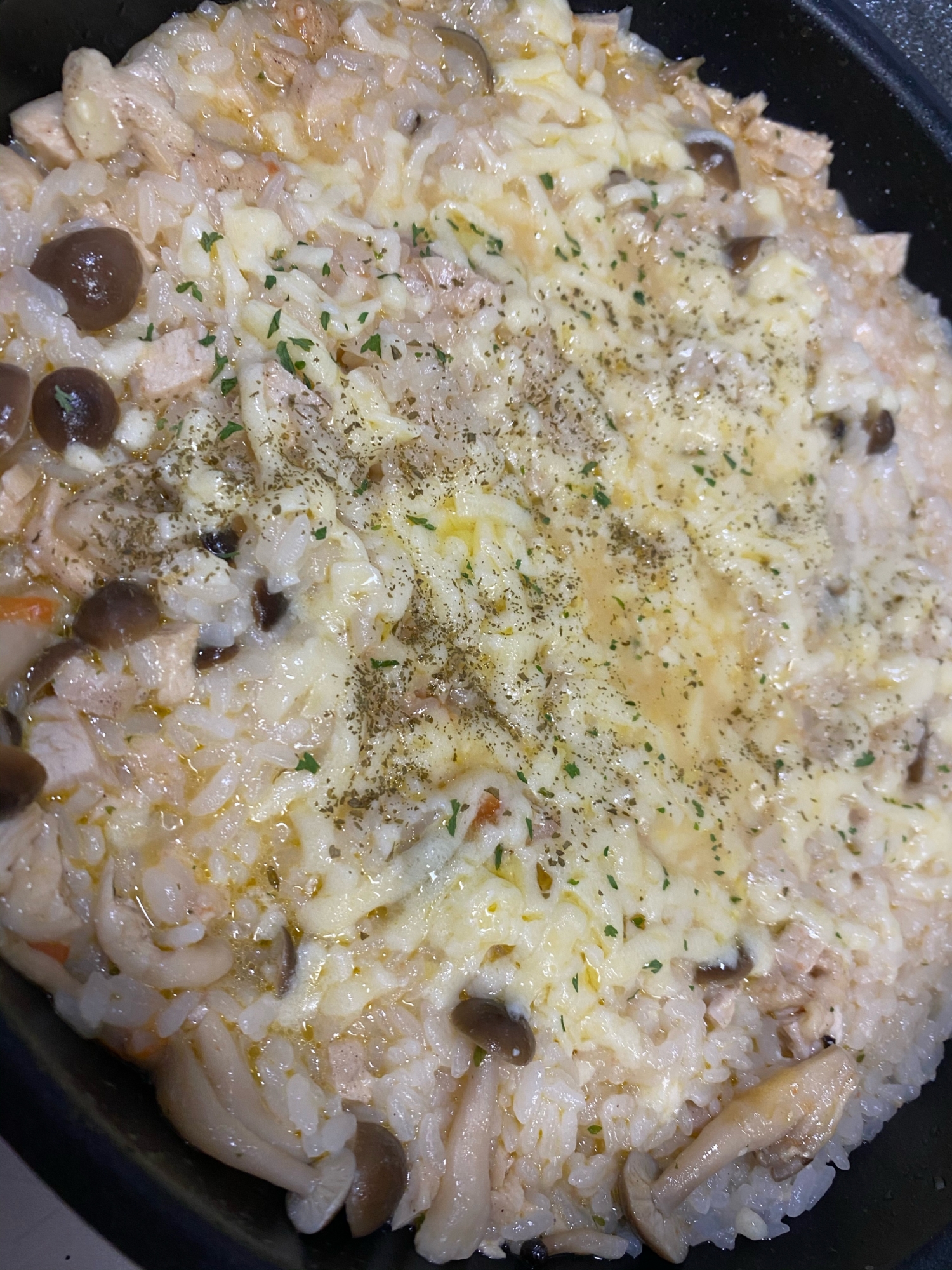 サラダチキンとしめじの豆乳チーズリゾット レシピ 作り方 By Rママ 楽天レシピ サラダチキンとしめじの豆乳チーズリゾット レシピ 作り方 By Rママ 楽天レシピ