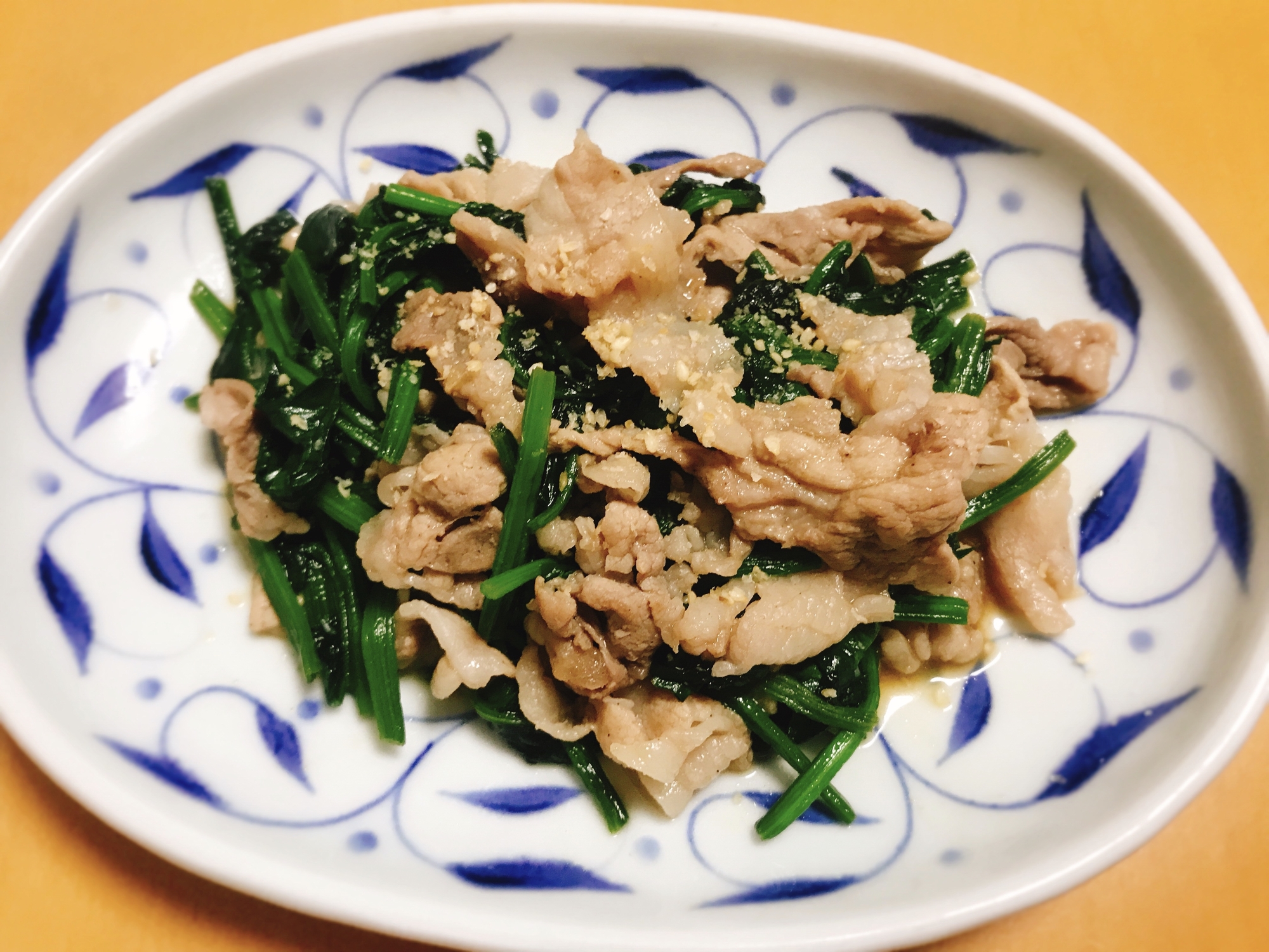 夫婦のおつまみ 豚肉とほうれん草のオイスター炒め レシピ 作り方 By Cocopoteito 楽天レシピ
