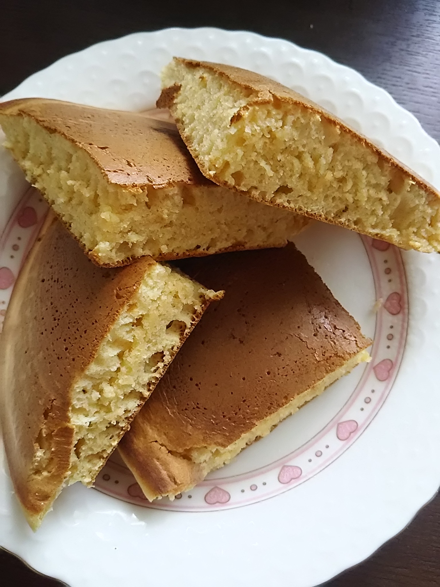 きな粉砂糖のホットケーキ(^^)