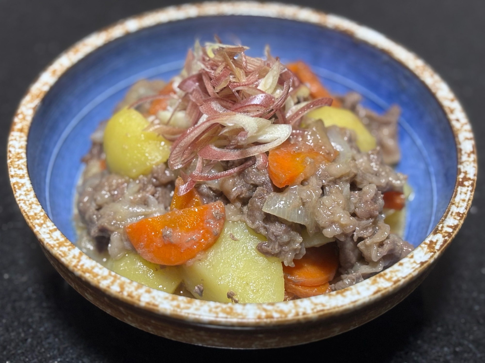炊飯器　肉じゃが！みょうがで少々変化球♪