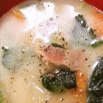 簡単！豆乳味噌スープ
