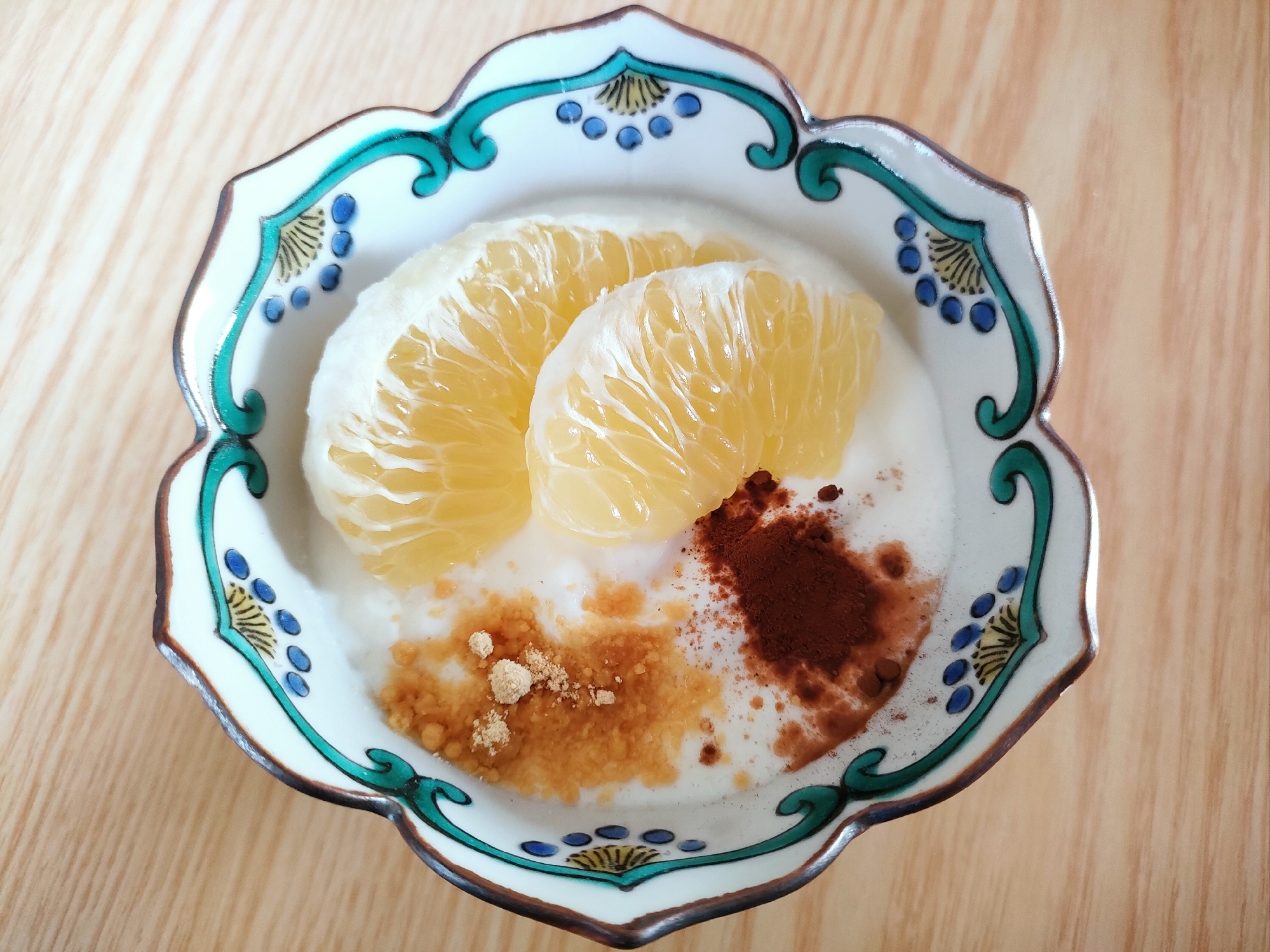 はるかとココアときな粉のヨーグルト