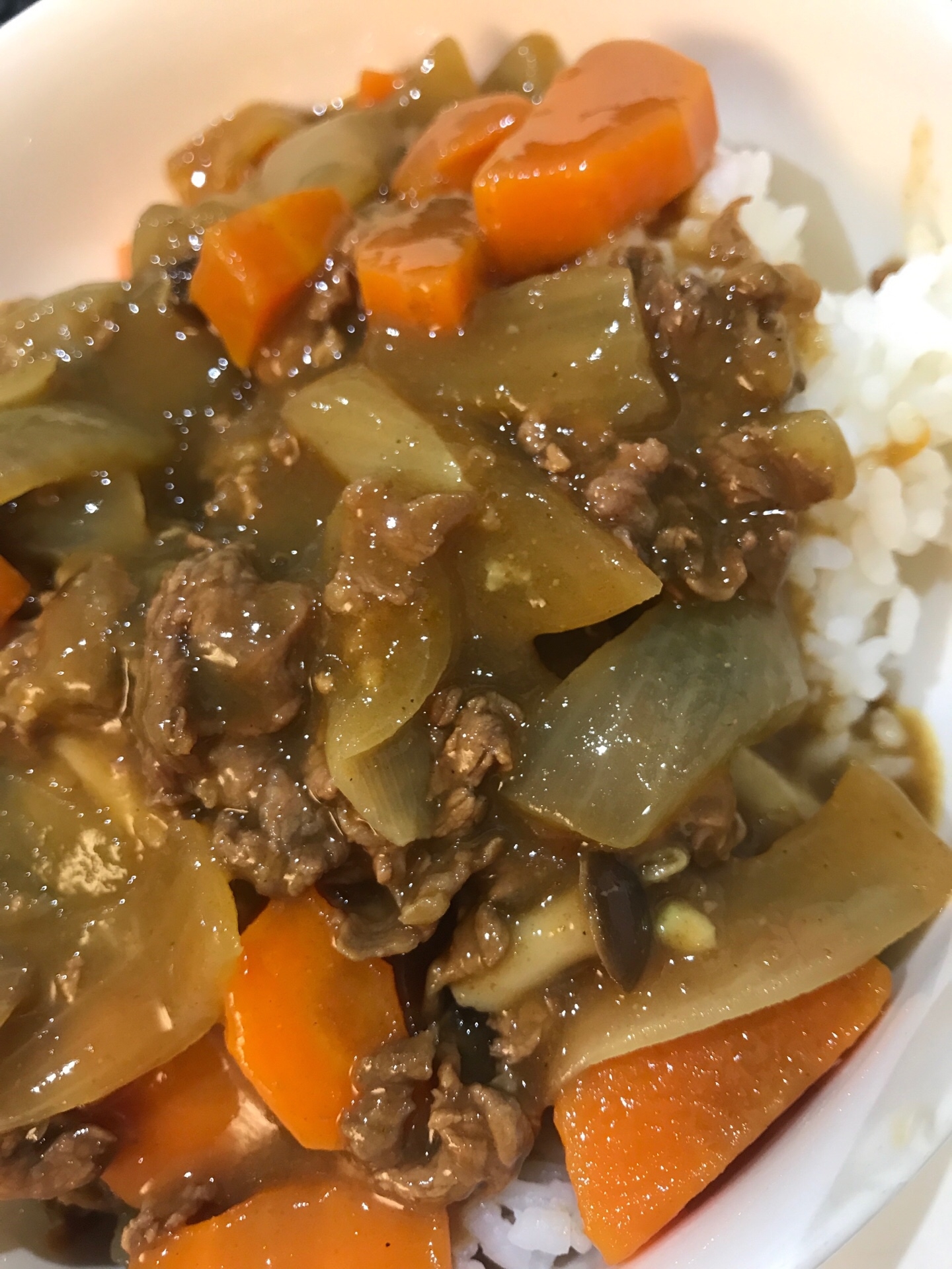 にんにくとしめじのハッシュドカレー