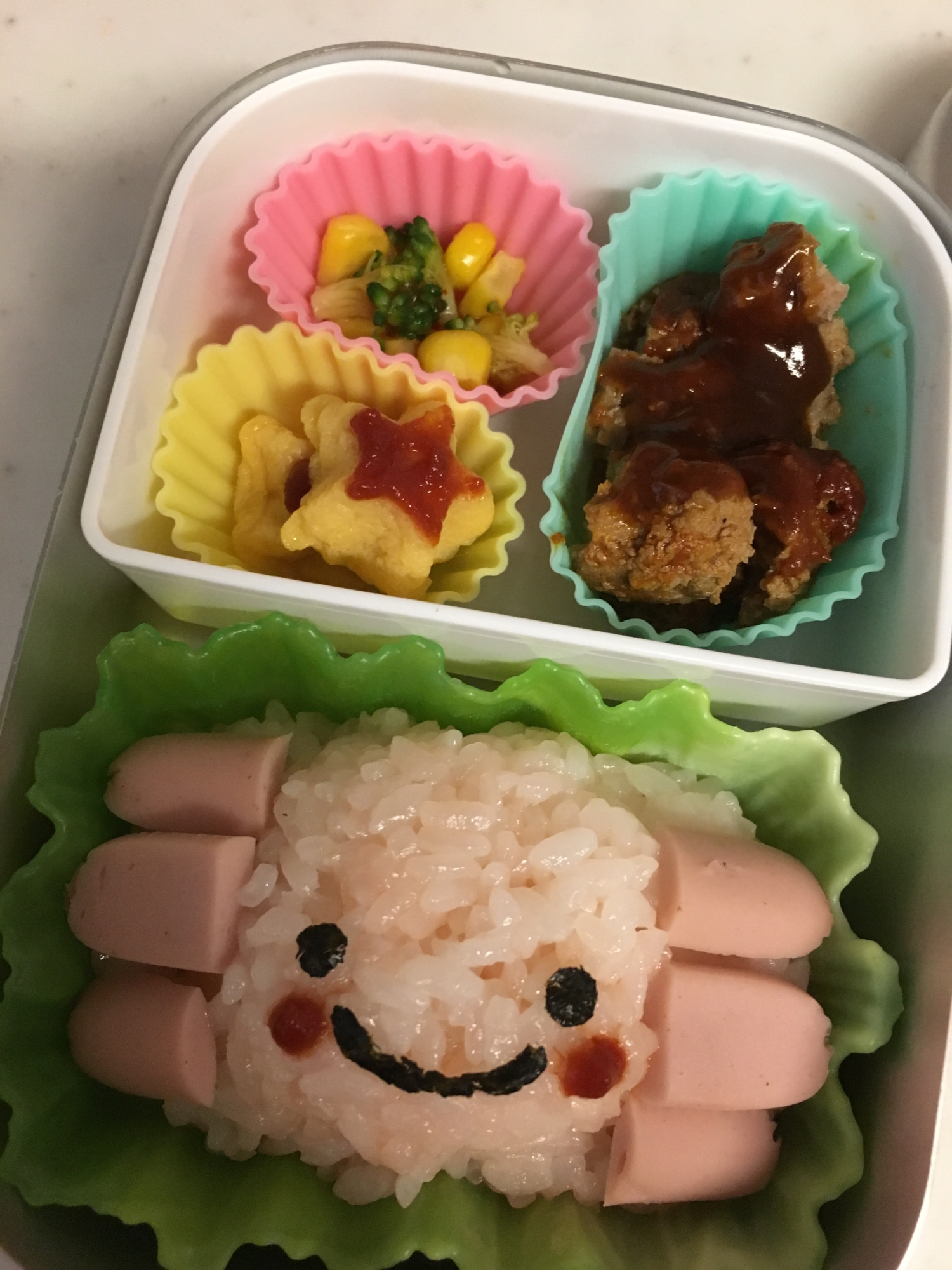 幼稚園 お弁当 可愛いごはん ウーパールーパー