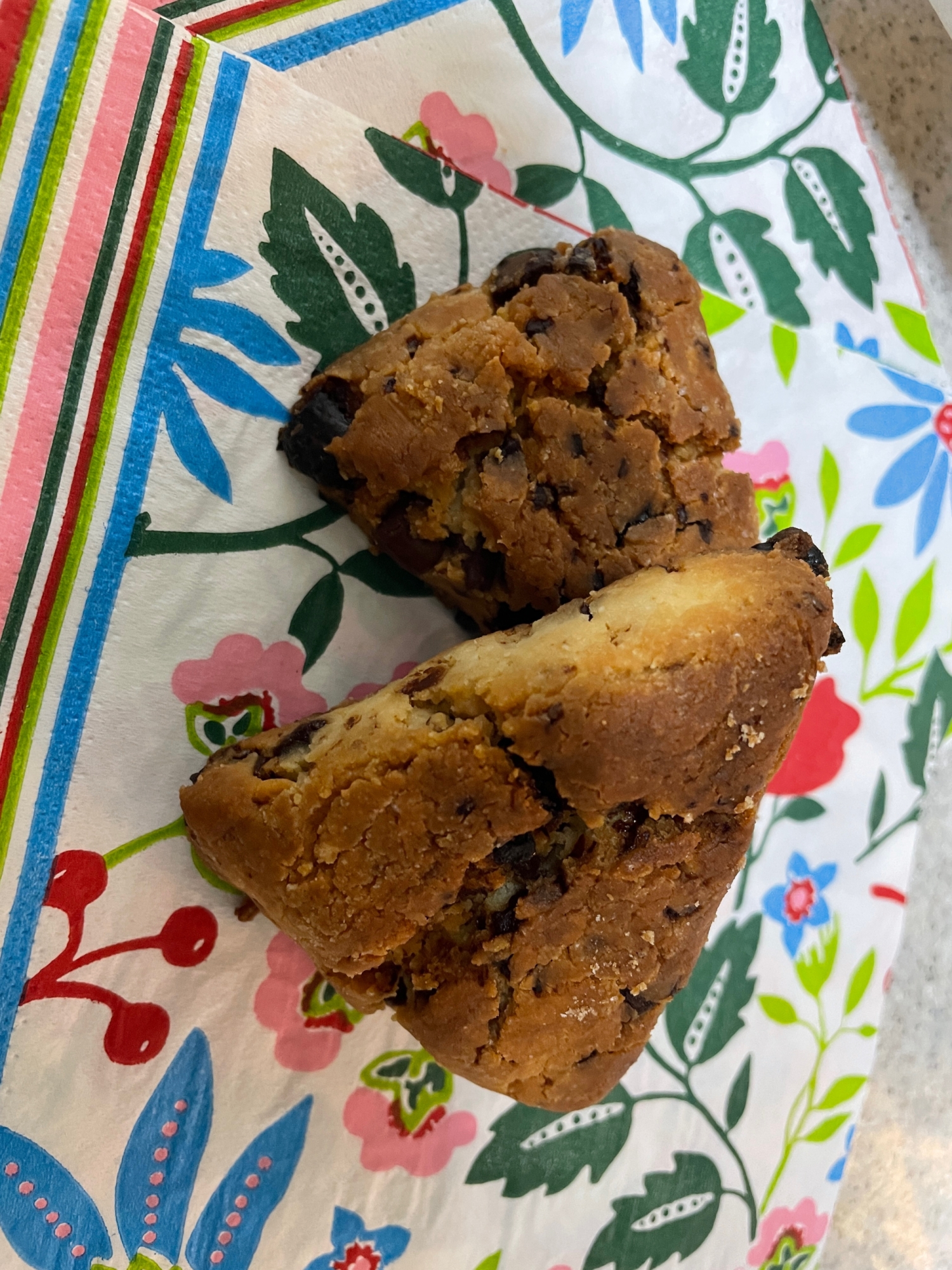 米粉ホットケーキミックスでチョコスコーン