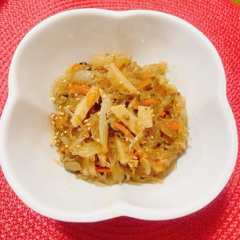 春のたけのこ入りチャプチェ✧˖°