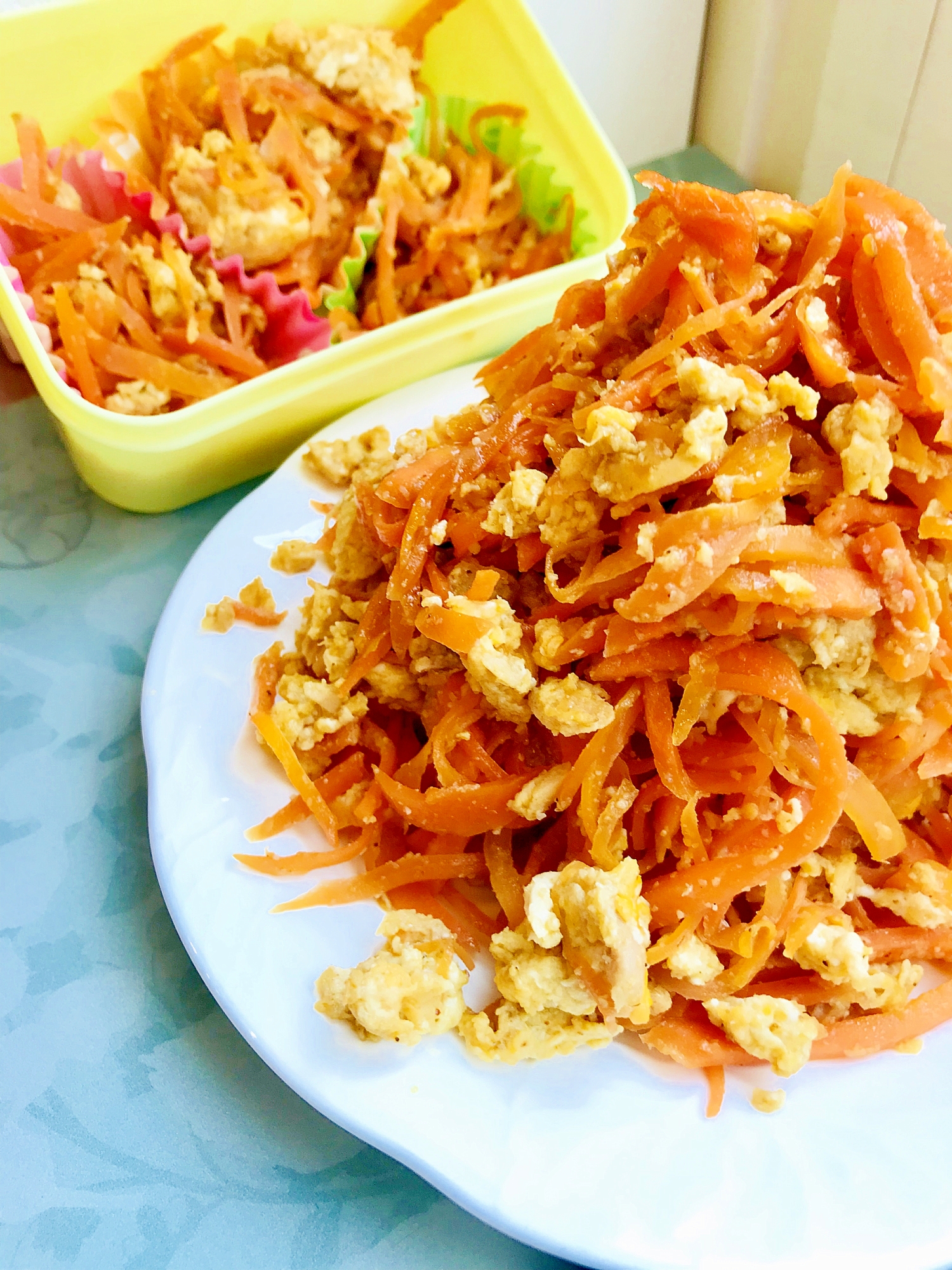 お弁当おかずの定番 作り置きにも 人参しりしり レシピ 作り方 By ぼくバナナ 楽天レシピ