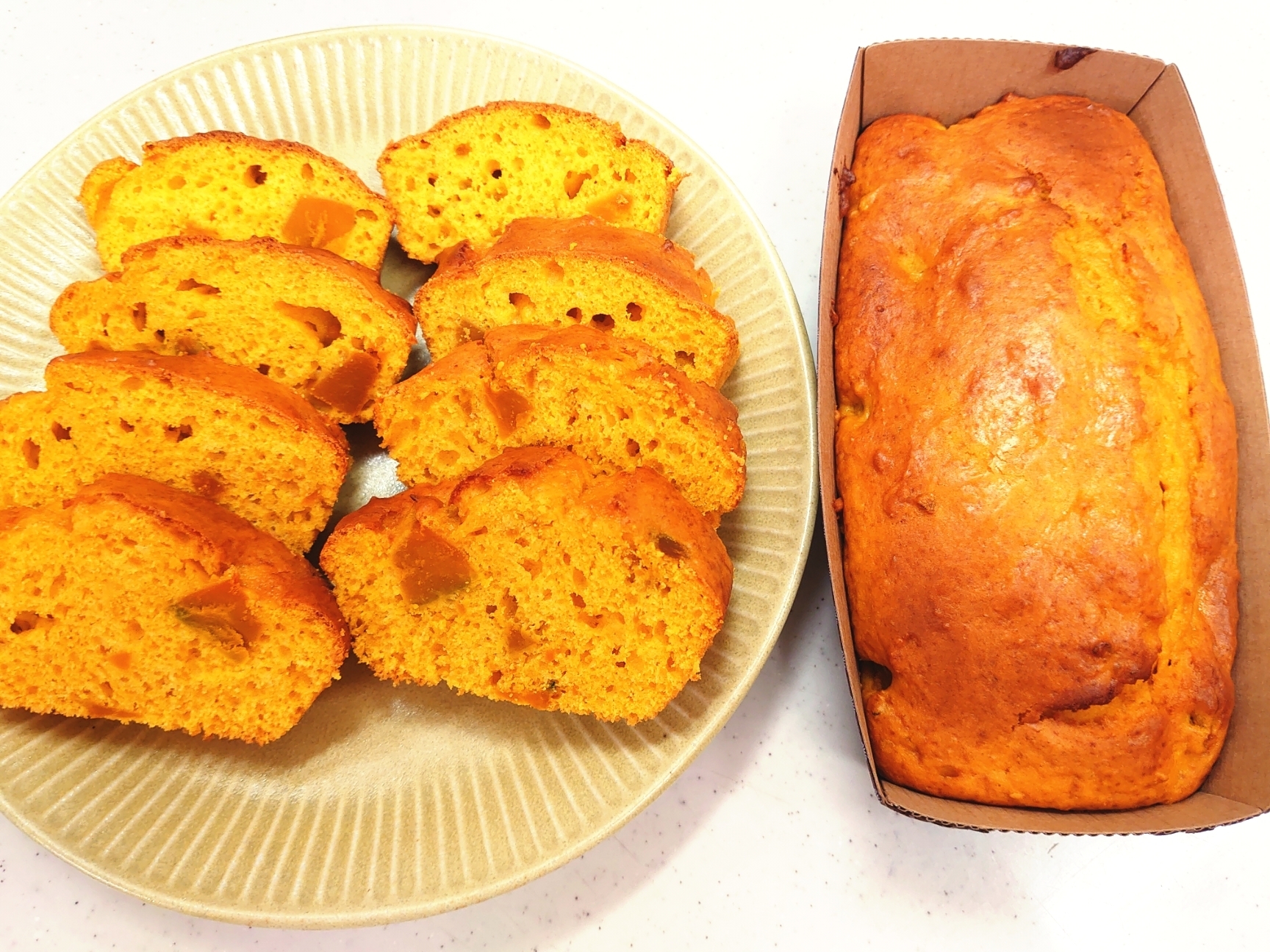 ホットケーキミックスでカボチャのパウンドケーキ