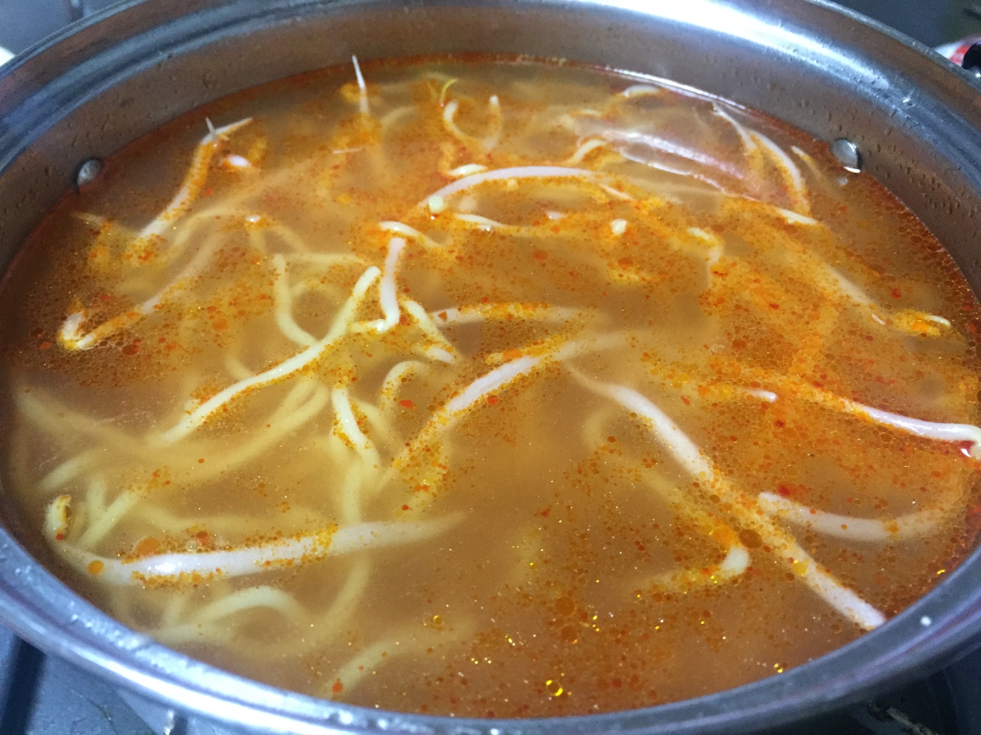 えのきのピリ辛スープ