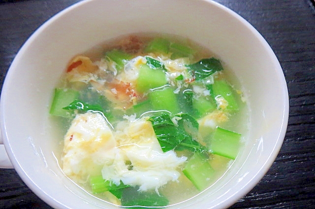 小松菜の卵スープ