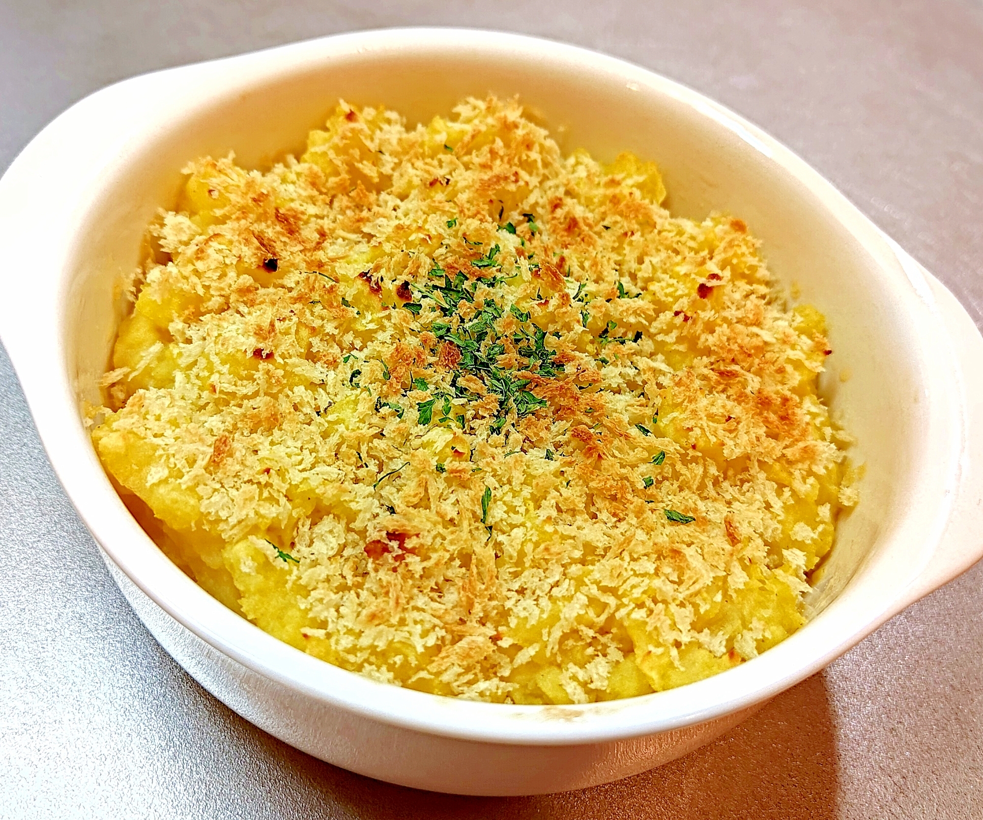 簡単／揚げずにスコップコロッケ♪コーンスープ味