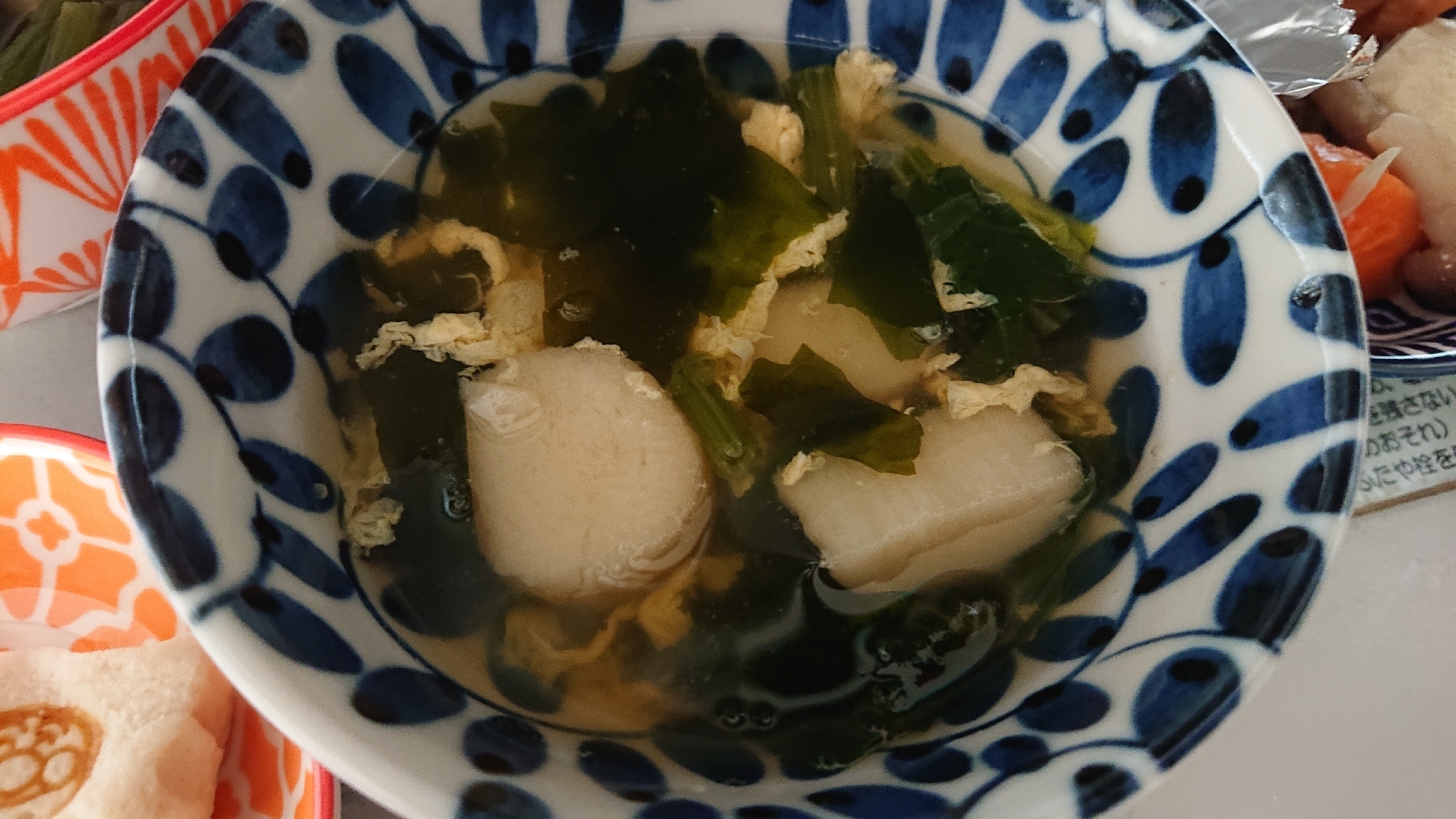 お麩とたまごの中華風スープ