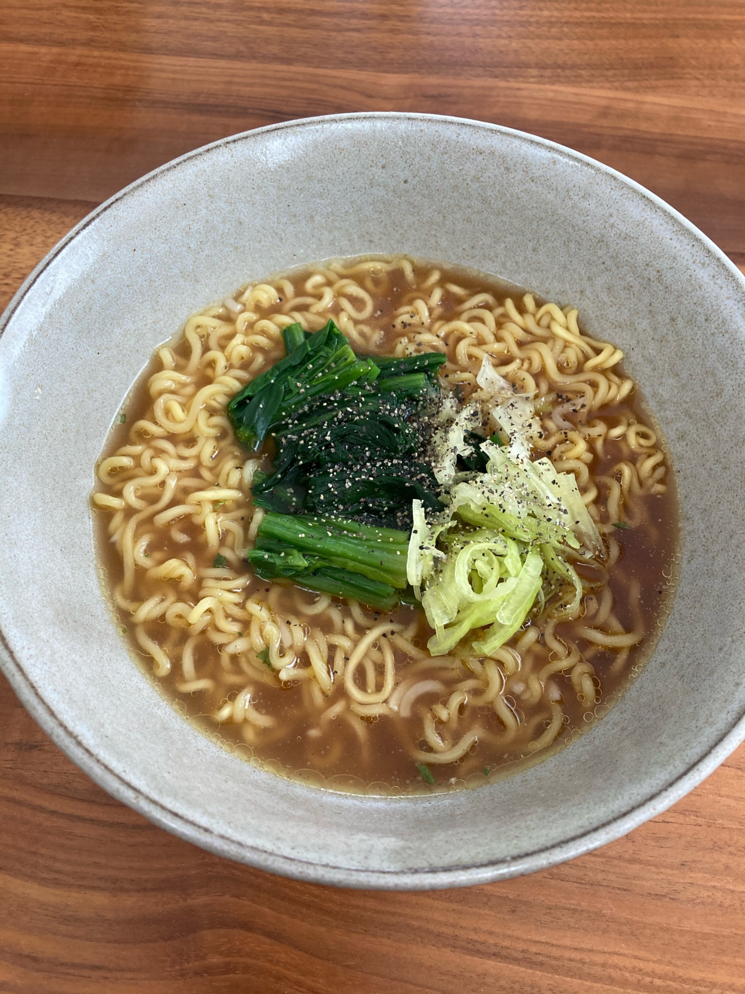 ほうれん草のラーメン