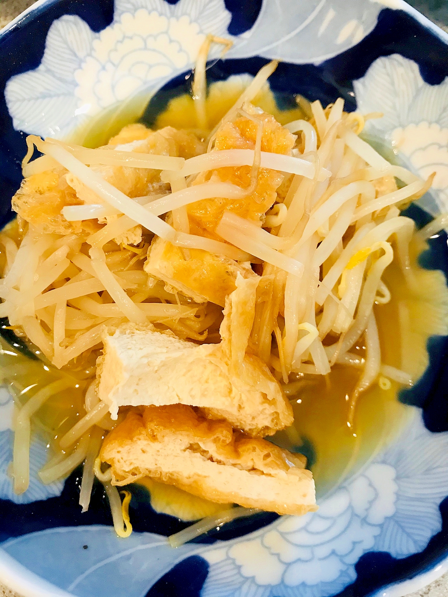 もやしと油揚げの煮物