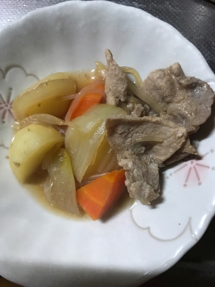 黄金比で簡単♪豚肉でおいしい肉じゃが☆