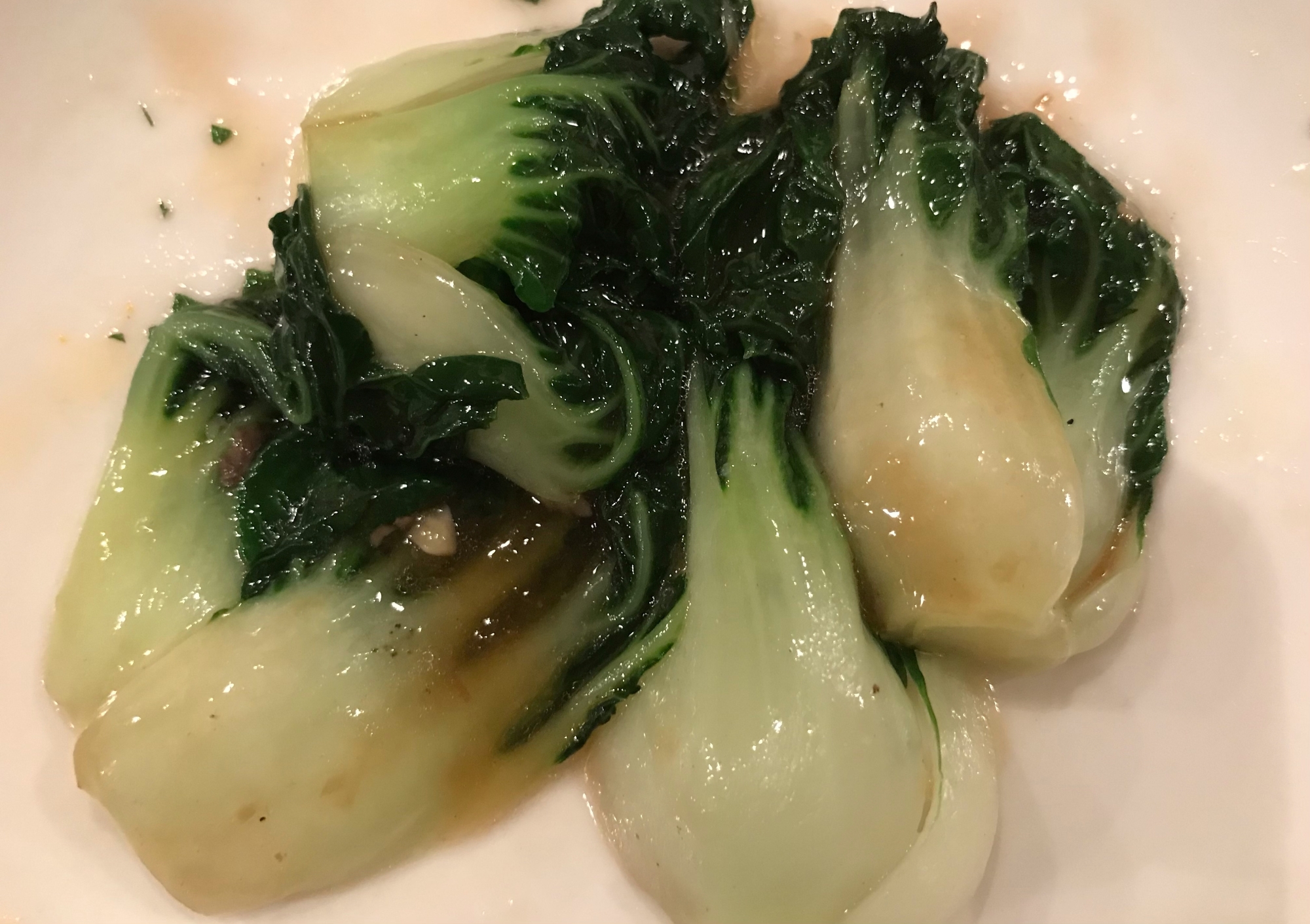 青梗菜の茎の煮物