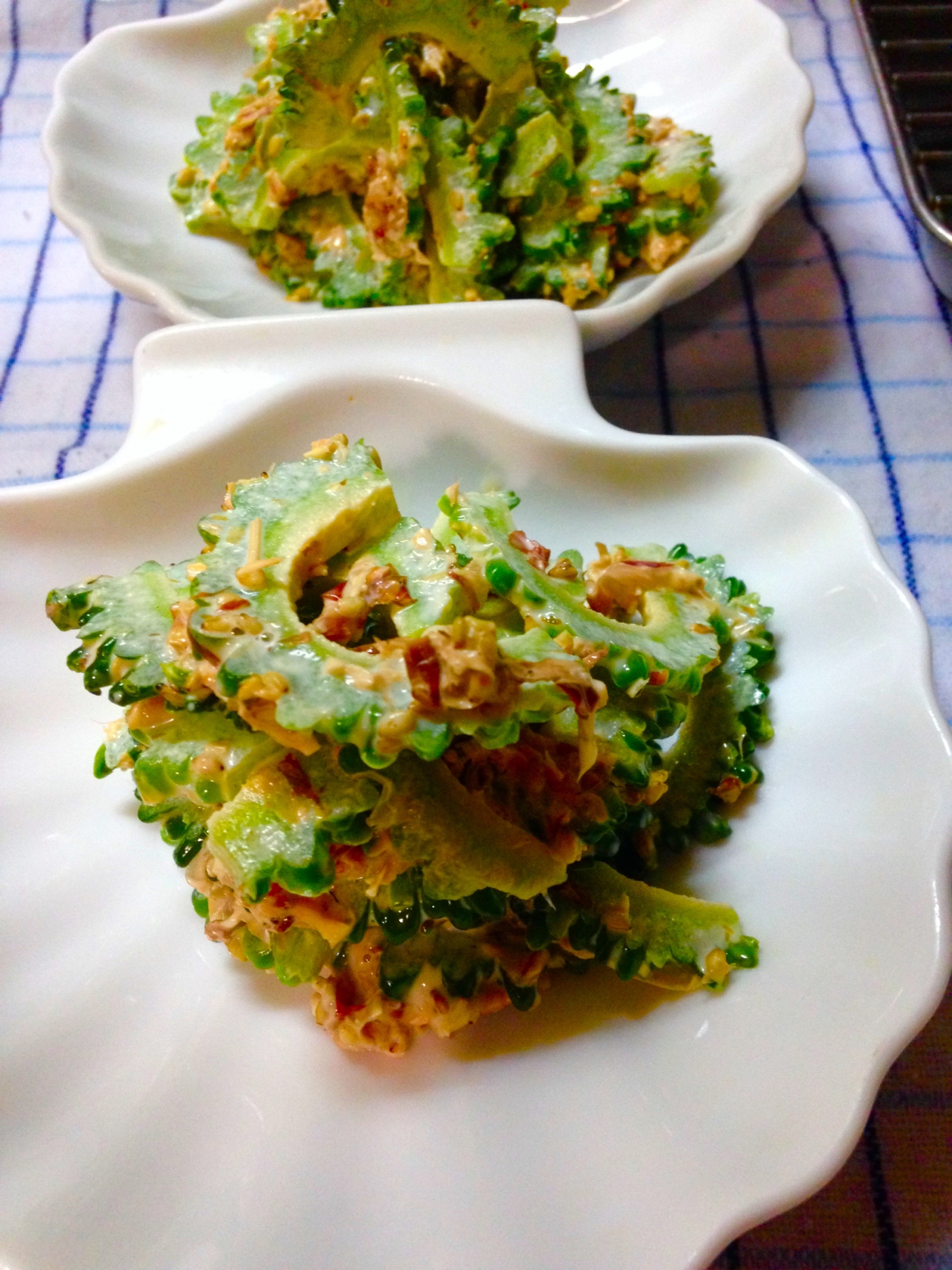 5分で作れる ゴーヤの苦味が美味しいサラダ レシピ 作り方 By うみ ひま 楽天レシピ