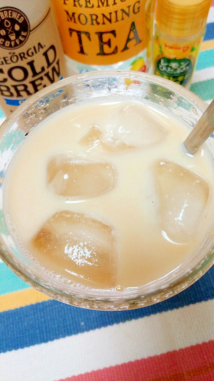 アイス☆レモンティー風味カフェラテ♪