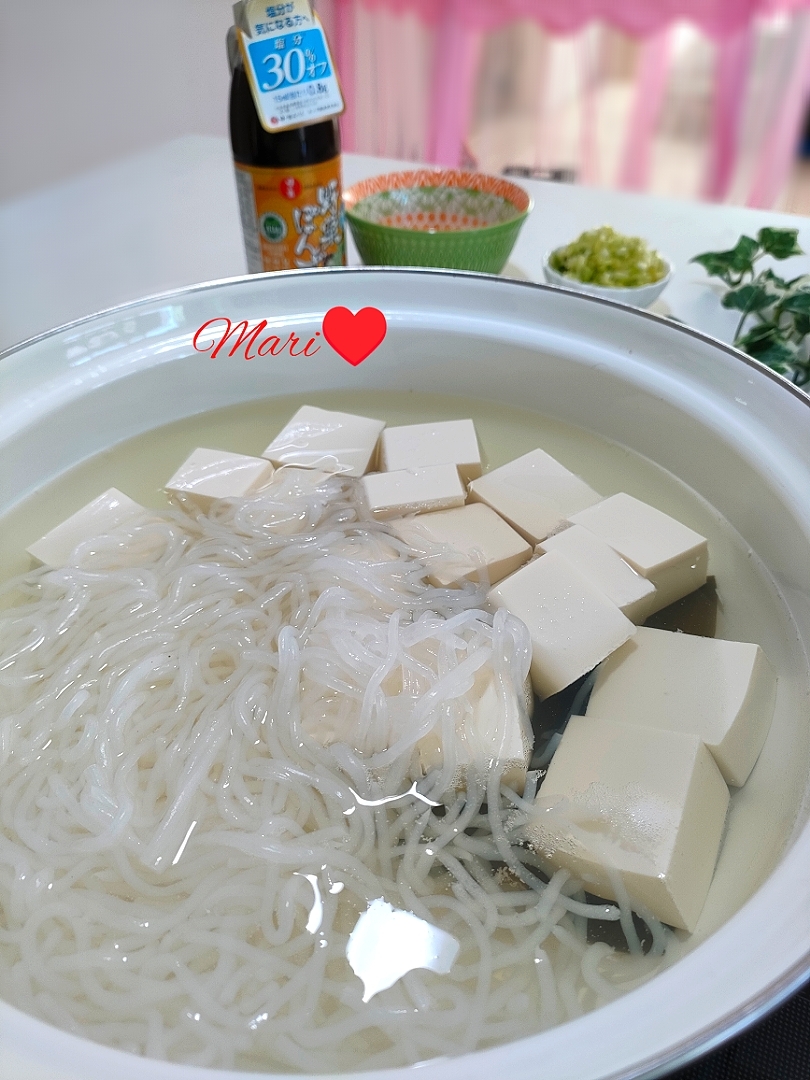 日の出みりん日の出糖質オフ減塩野菜ぽんずde湯豆腐