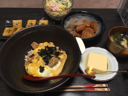 いつも決まらない親子丼。
レシピ参考にさせてもらいました♡