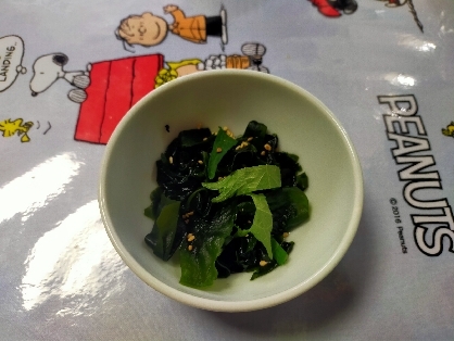 風味がいいねᕷ˖わかめと大葉のナムルꕤ୭*